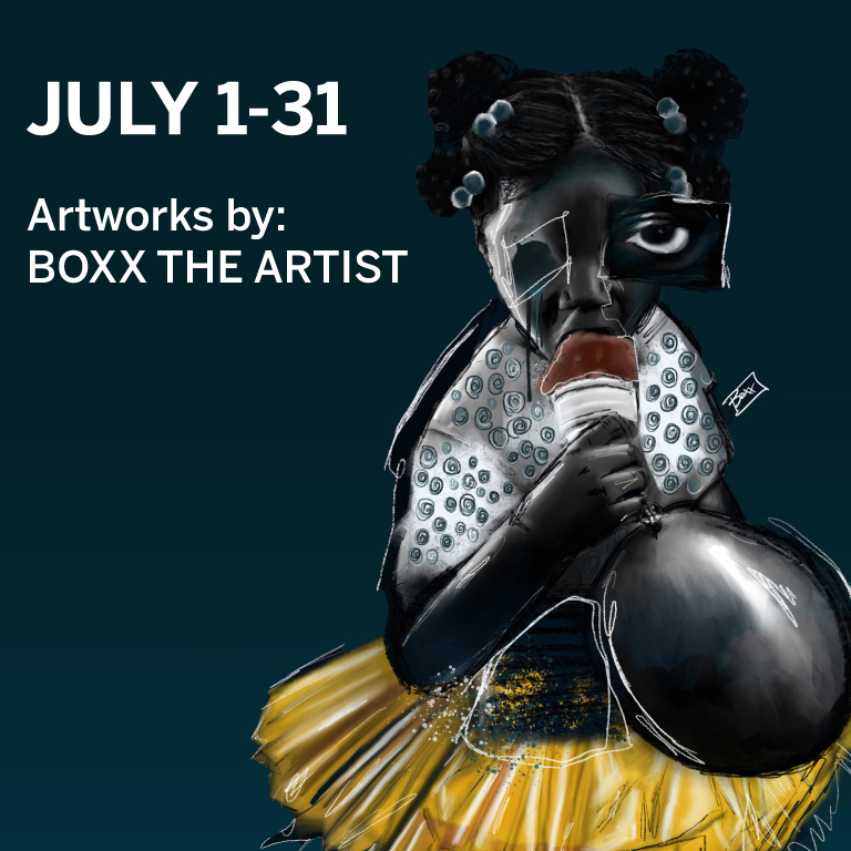 A painting from the artist named Boxx.